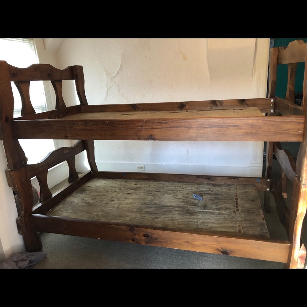 Vintage bunk beds handmade